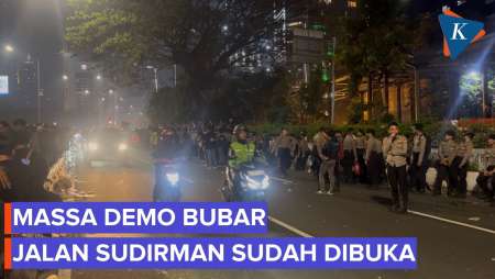Demo Mahasiswa Bubar, Jalan Sudirman Kembali Normal