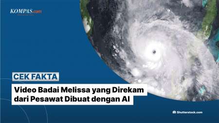 [KLARIFIKASI] Video Badai Melissa Yang Direkam Dari Pesawat Dibuat Dengan AI