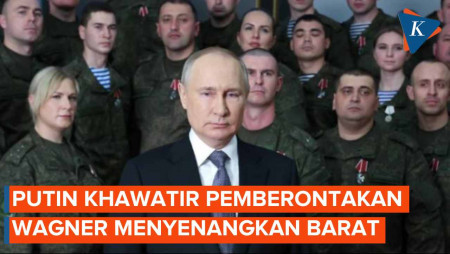 Putin Sebut Kyiv dan Barat dalam Pemberontakan Wagner