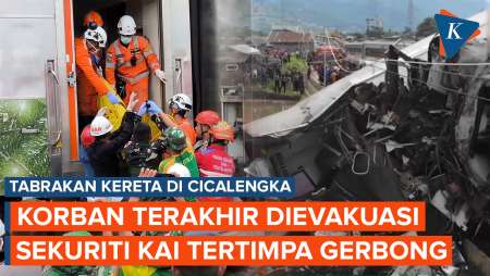 Sekuriti KAI, Korban Terakhir yang Dievakuasi Usai Tabrakan KA Turangga