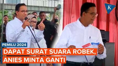 Anies Dapat Surat Suara Robek untuk Pileg DPRD DKI dan Langsung Minta Ganti