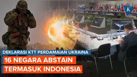 Indonesia Abstain dalam Pengesahan Deklarasi Akhir KTT Perdamaian Ukraina