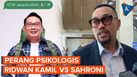 Perang Psikologis Ridwan Kamil Vs Ahmad Sahroni, Maju Pilgub DKI Jakarta?