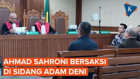 Ahmad Sahroni Jadi Saksi di Sidang Adam Deni