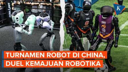 China Adu Kekuatan Robot Antarnegara, dari Tinju hingga Sepak Bola