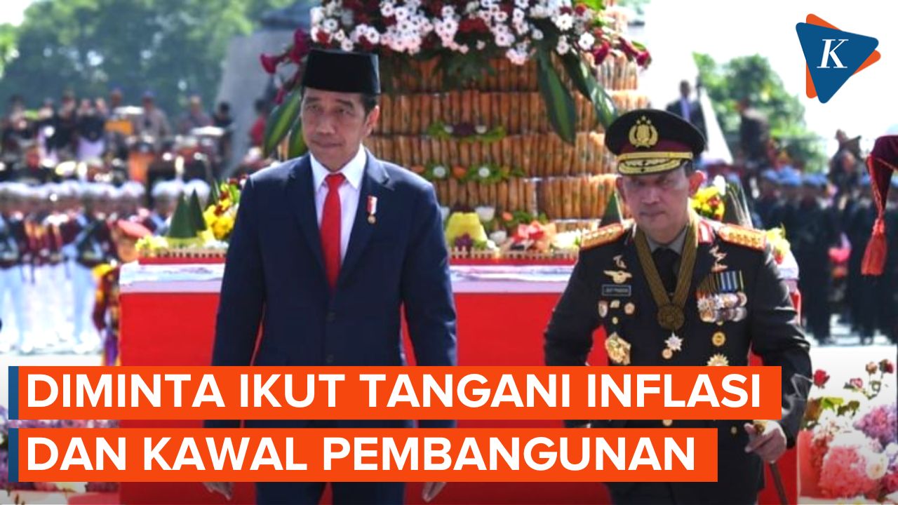 Jokowi Minta Polri Kawal Program Pembangunan Tangani Inflasi