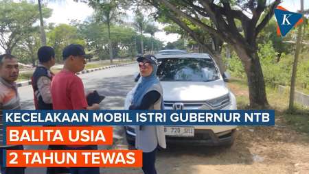 Mobil Istri Gubernur NTB Tabrak Motor,  Balita 2 Tahun Tewas