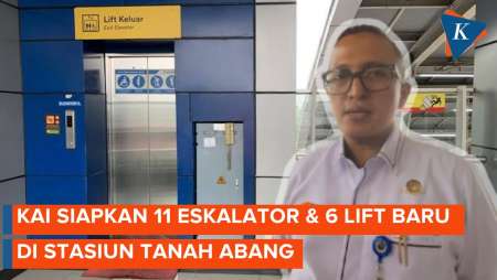 11 Eskalator dan 6 Lift Akan Beroperasi di Stasiun Baru Tanah Abang