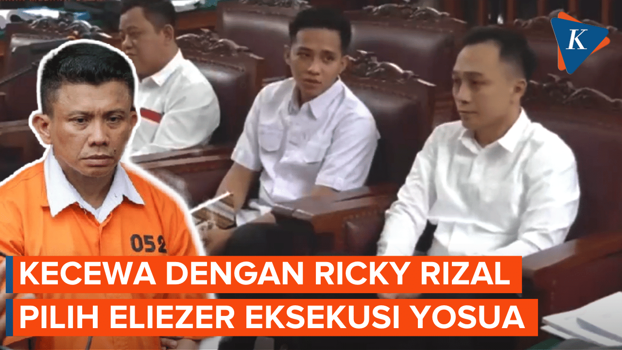 Ricky Rizal Kecewakan Sambo, Percayakan Eliezer untuk Tembak Yosua