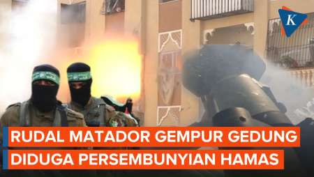 Detik-detik Militer Israel Tembak Rudal Matador ke Gedung Diduga Persembunyian Hamas