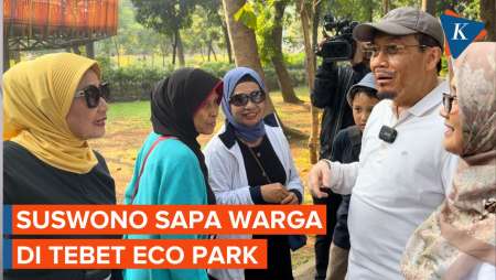 Momen Suswono Ajak Keluarga Sapa Warga Jakarta di Tebet Eco Park