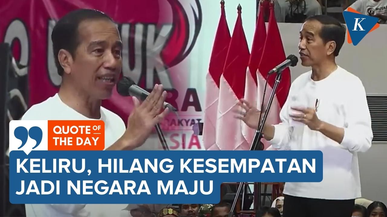 Jokowi Wanti-wanti Masyarakat agar Tak Salah Pilih di Pilpres 2024