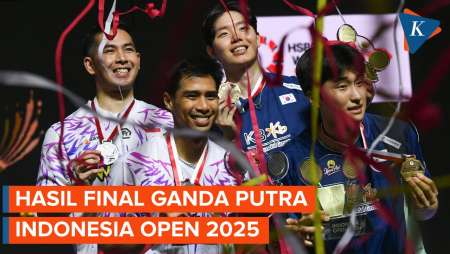 Final Indonesia Open 2025, Sabar/Reza Kalah dari Ganda Putra Korsel