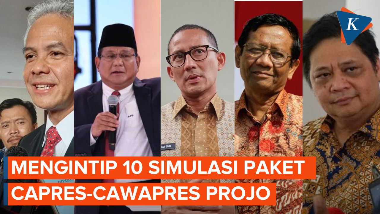 Simulasi 10 Paket Pasangan Capres-Cawapres Versi Relawan Pro Jokowi, Bagaimana Skenarionya?
