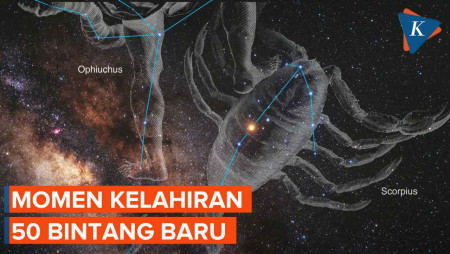 NASA Rilis Foto Momen Kelahiran 50 Bayi Bintang