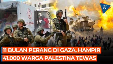 Perang Gaza Masih Berkecamuk, Jumlah Warga Palestina yang Tewas Hampir 41.000 Jiwa