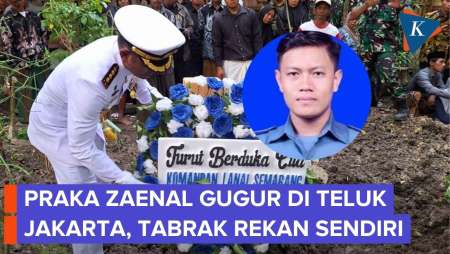 Praka Zaenal Tabrakan dengan Prajurit Lain Sebelum Jatuh ke Laut