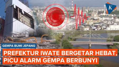Detik-detik Gempa Kuat M 6,9 Guncang Jepang