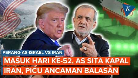 Hari Ke-52 Perang AS-Israel Vs Iran: Kapal Iran Disita, Teheran Siap Balas Aksi AS