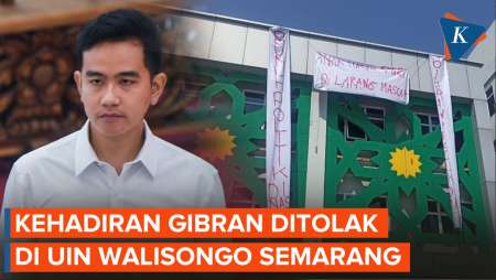 Gibran Diundang ke UIN Semarang, Gedung Kampus Dipasangi Spanduk Penolakan