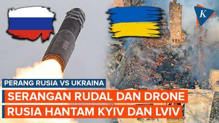 Rusia Makin Agresif, Rudal dan Drone Kembali Bombardir Dua Kota di Ukraina