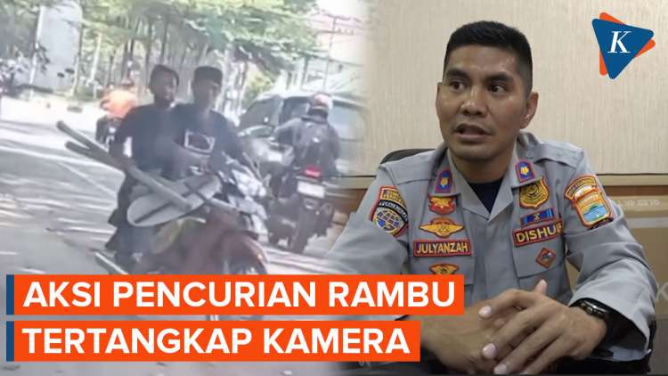 P Rambu Lalin Rambu Lalin di Palembang Digondol Pencuri