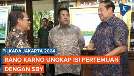 Pramono-Rano Karno Bertemu dengan SBY, Bahas Apa?