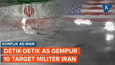 Detik-detik AS Serang 10 Target Militer Iran Di Dekat Selat Hormuz