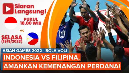 Jadwal Timnas Voli Indonesia Vs Filipina di Asian Games 2022, Incar Kemenangan Perdana