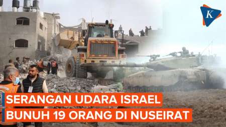 Serangan Israel Hancurkan Sebuah Rumah di Nuseirat Gaza, Lusinan Orang Tewas