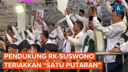 Dapat Nomor Urut 1, Pendukung RK-Suswono Teriakkan Yel-Yel Satu Putaran