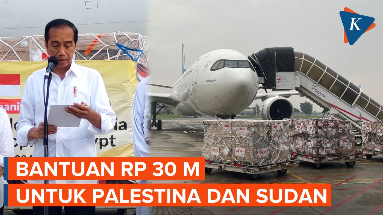 Jokowi Lepas Kiriman Bantuan Ke Palestina dan Sudan Bernilai Rp 30 Miliar