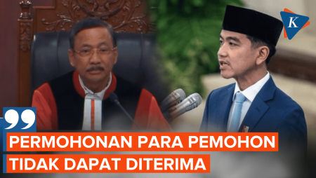 Tok! MK Nyatakan Gugatan Syarat Pencalonan Gibran Tidak Dapat Diterima
