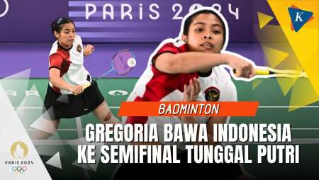 Hasil Badminton Olimpiade Paris 2024: Indonesia Menang, Gregoria Melaju Semifinal