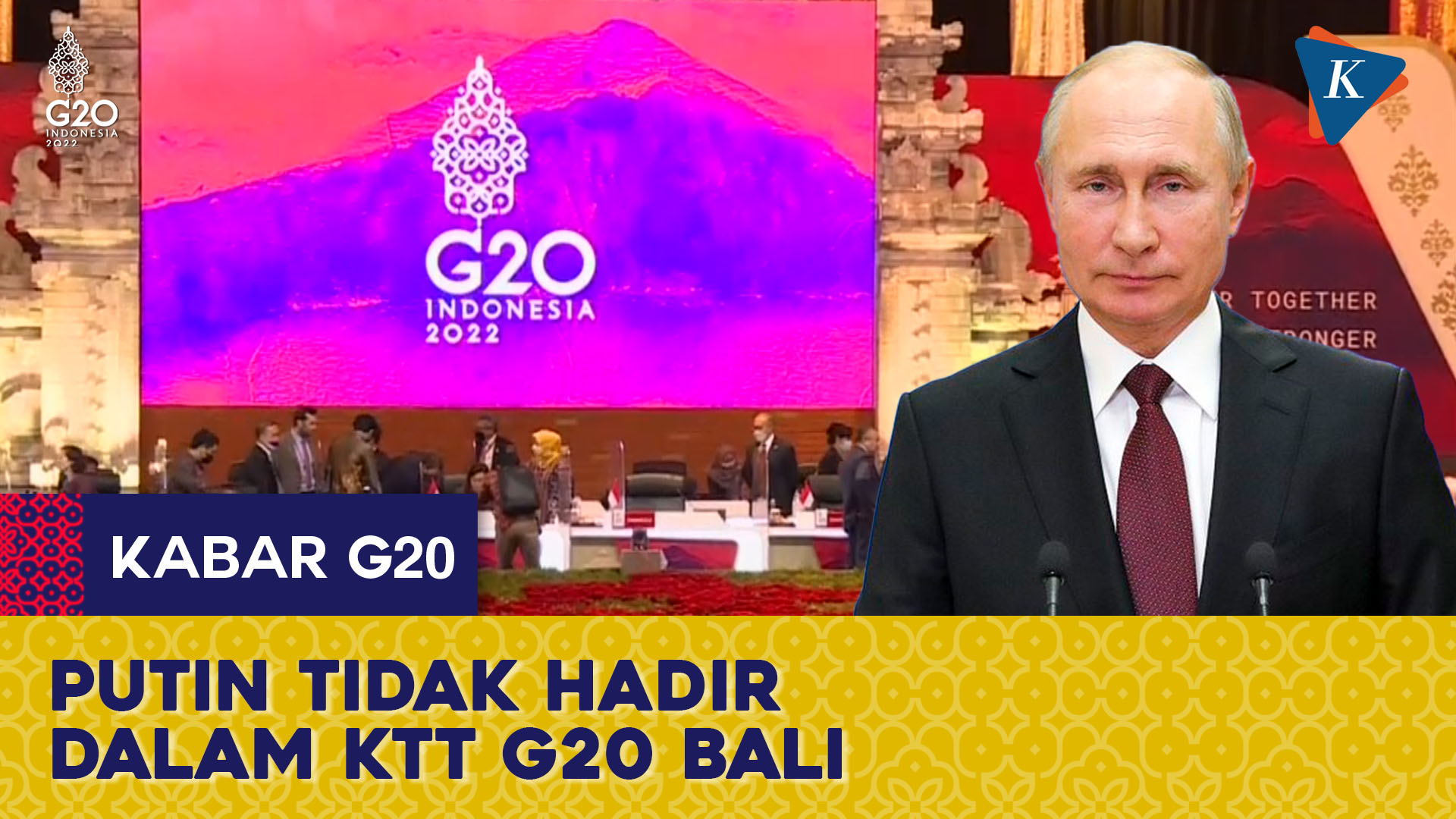 Putin Tak Hadiri KTT G20 Bali Digantikan Menlu Sergei Lavrov