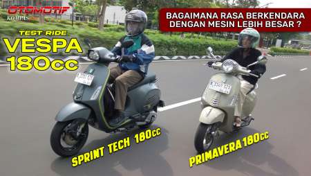 Vespa Sprint Tech & Primavera 180cc | Kupas Tuntas Mesin Baru Vespa 180cc | TEST RIDE