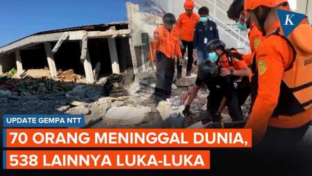 Update Gempa NTT: 70 Orang Tewas, 538 Luka-luka
