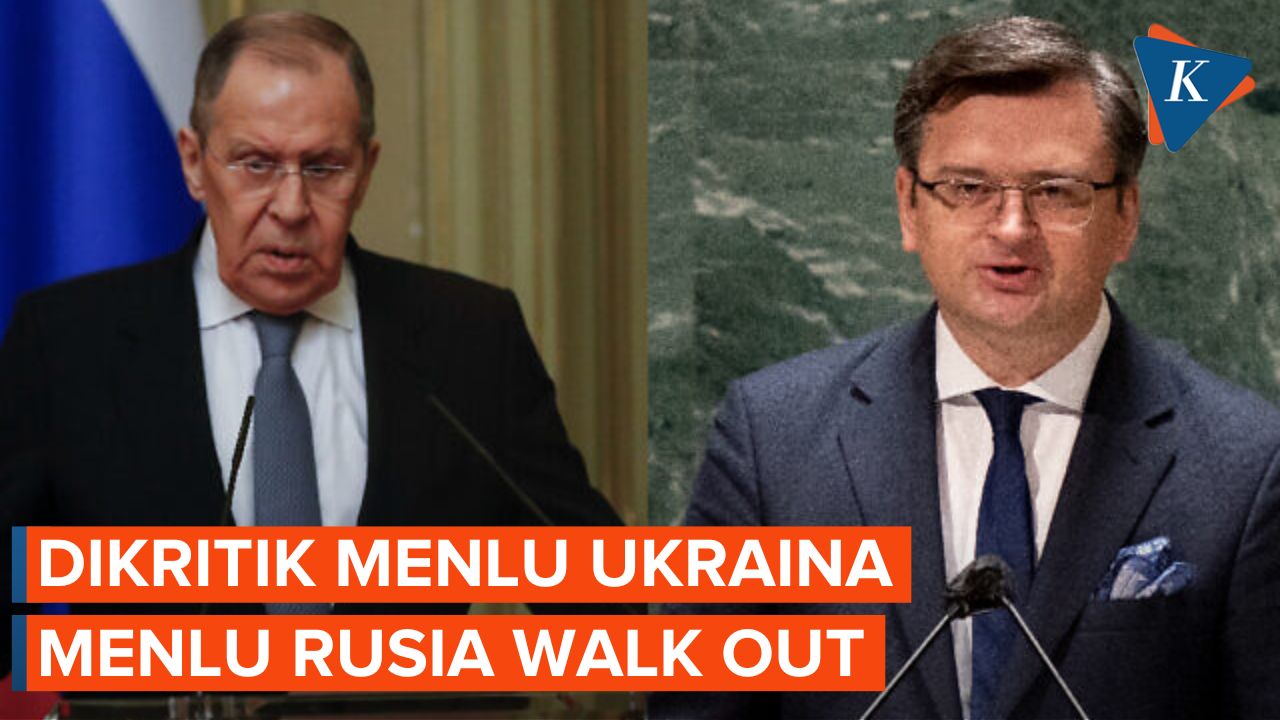 Menlu Ukraina Kritik Rusia di Pertemuan PBB, Menlu Rusia Walk Out