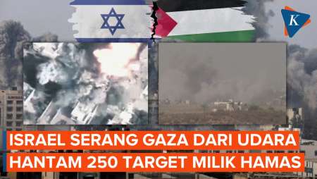 Serangan Udara Israel di Gaza Berlanjut, Ciptakan Kepulan Asap dan Suara Ledakan