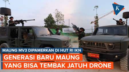 Maung MV3 Pindad Besutan Prabowo Dipamerkan di IKN, Kendaraan Taktis dengan Senjata Anti Drone