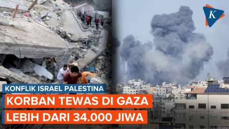 Korban Tewas Konflik Israel-Palestina Tembus 34.097 Jiwa