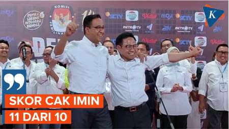 Anies Beri Nilai 11 Dari 10 Untuk Penampilan Cak Imin di Debat Keempat Pilpres 2024