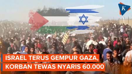 Terus Digempur Israel, Korban Tewas di Gaza Nyaris 60.000 Jiwa