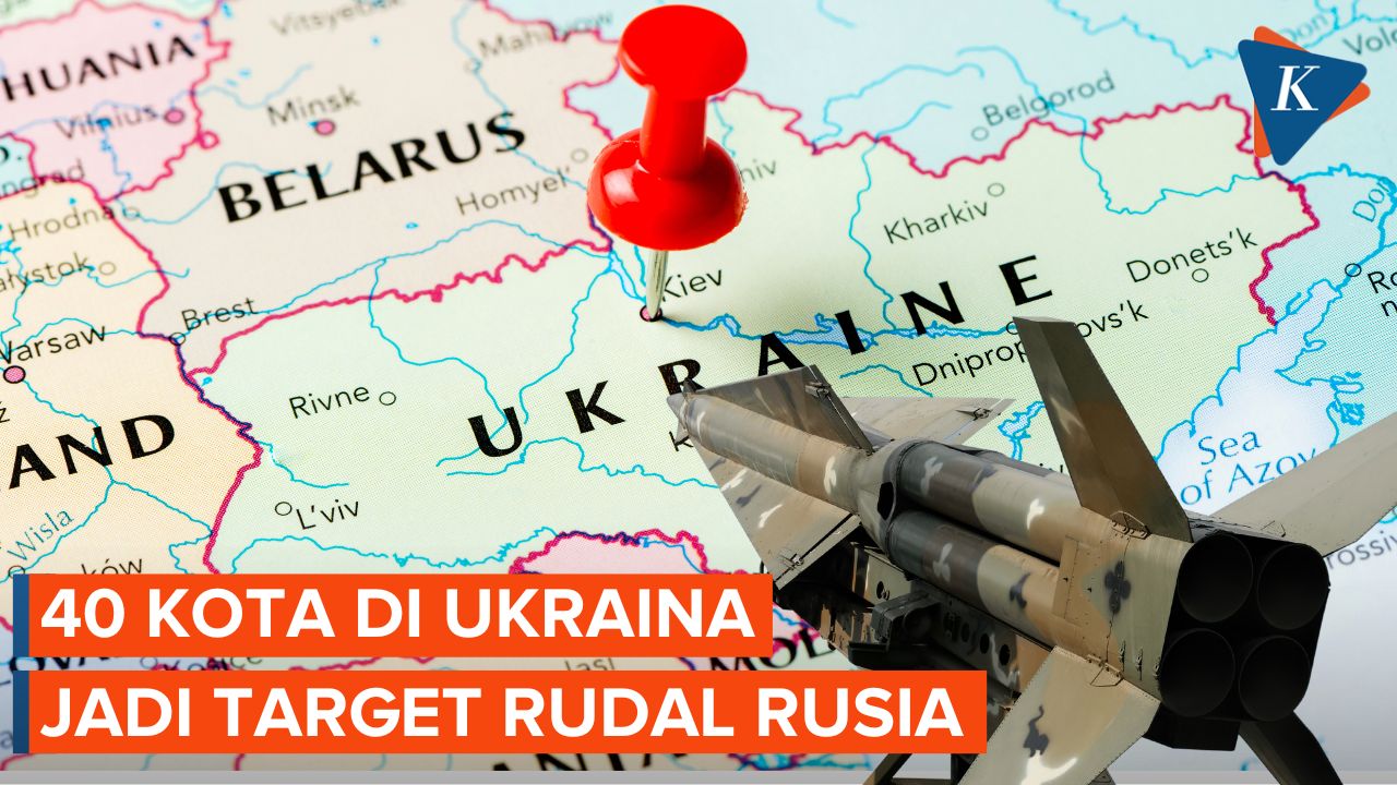 Rudal Rusia Targetkan Lebih dari 40 Kota di Ukraina