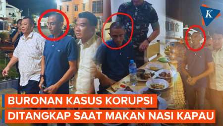 Lagi Makan Nasi Kapau, Buronan Kasus Dugaan Korupsi di Lampung Ditangkap