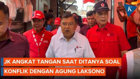 Momen Jusuf Kalla Enggan Jawab soal Perebutan Kursi Ketum PMI dengan Agung Laksono