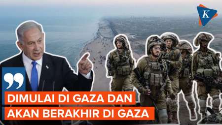 Netanyahu Sebut Perang Dimulai dan Berakhir di Gaza