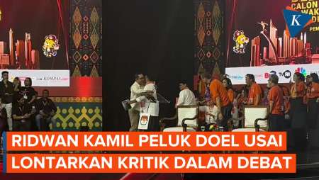 Momen Ridwan Kamil Bergegas Peluk Rano Karno Usai 