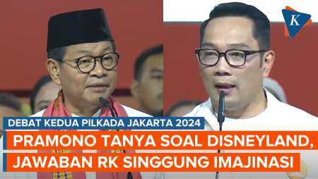 Pramono Tanya soal Disneyland yang Dijanjikan Tiap Pilkada, Jawaban RK Singgung Imajinasi