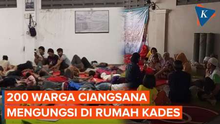 Ratusan Warga Mengungsi akibat Kebakaran Gudang Amunisi TNI Ciangsana Bogor
